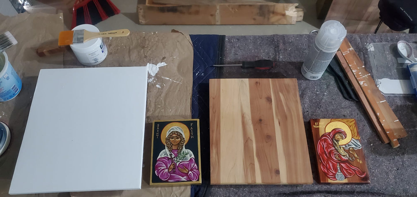 12x14 Custom Icon (background & halo in gold)