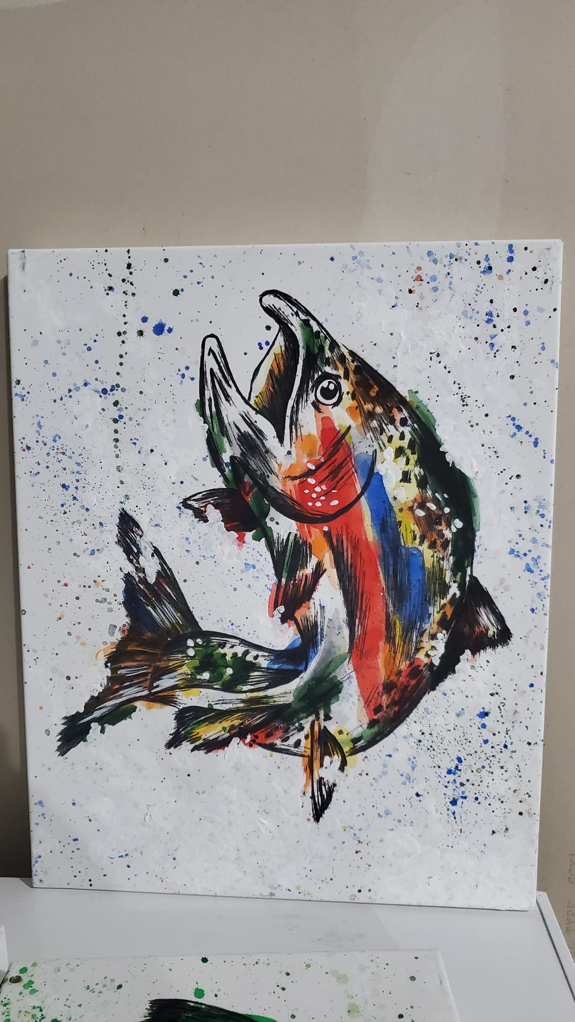 Salmon - Painted Print