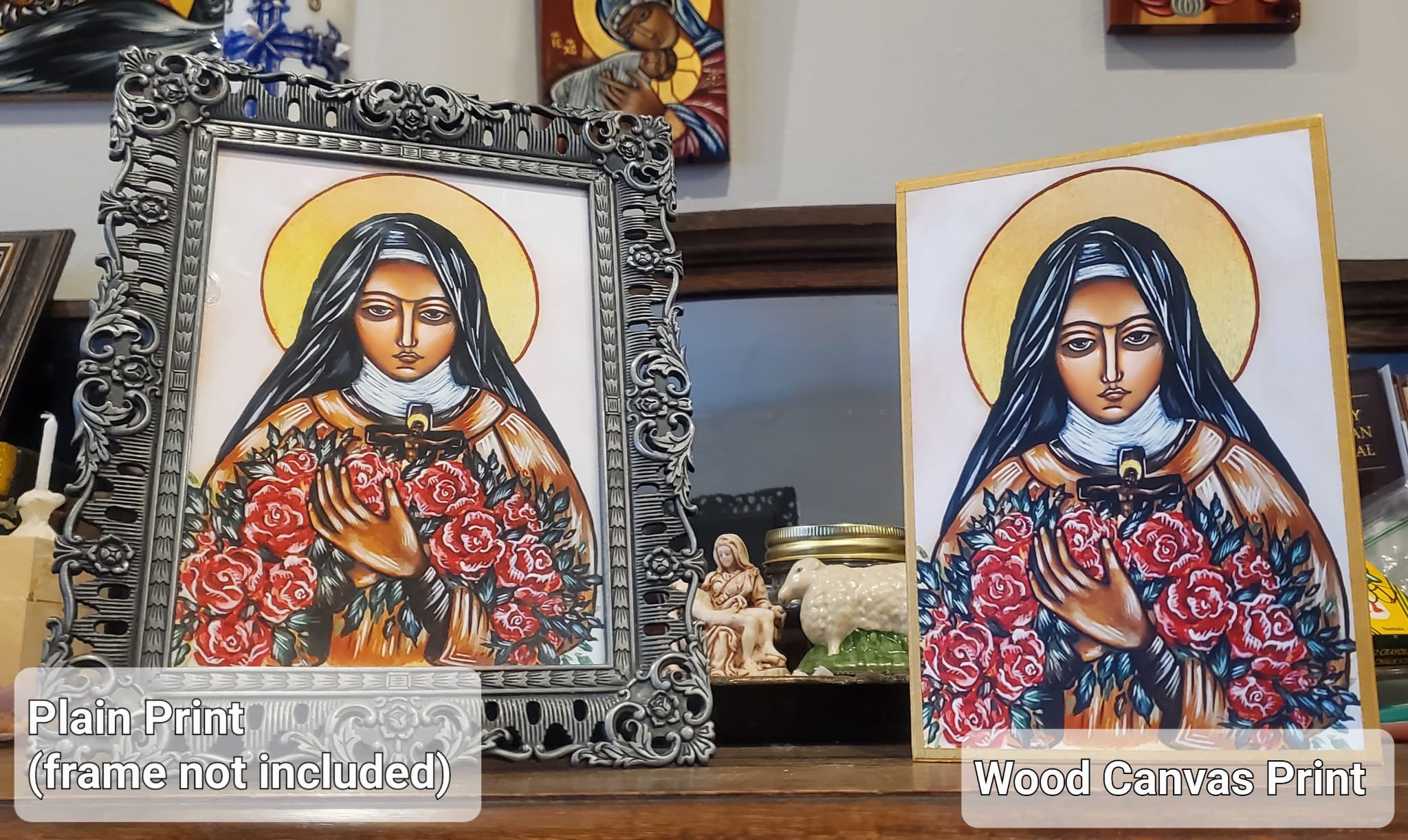 PRINT - St Mary Magdalen (navy) – Luzma Art Studio